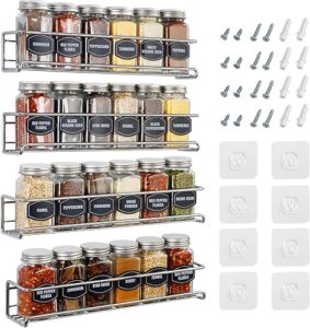 Ultimate Hostess Wall-Mount Spice Rack 4-Tier