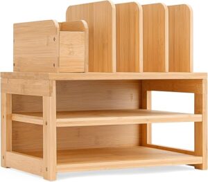 Homde Bamboo Desk Organizer and Accessories