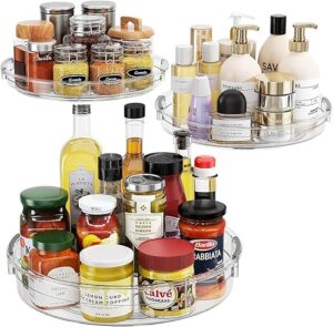 LAMU Lazy Susan Turntable Organizer for Kitchen Cabinets