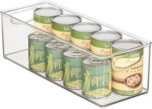 mDesign Extra Long Pantry Organizer Bins
