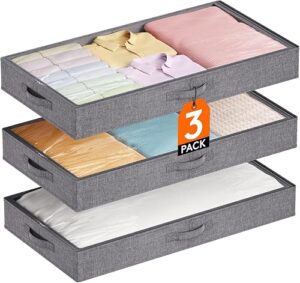 Lifewit Under Bed Storage Bins with Lids