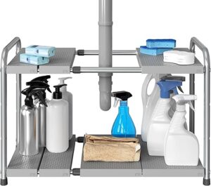Simple Houseware 2-Tier Expandable Under Sink Organizer